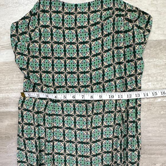 Farm Rio Green Floral Print Honolulu Wide Leg Pant Jumpsuit XS Anthropologie - Picture 9 of 11